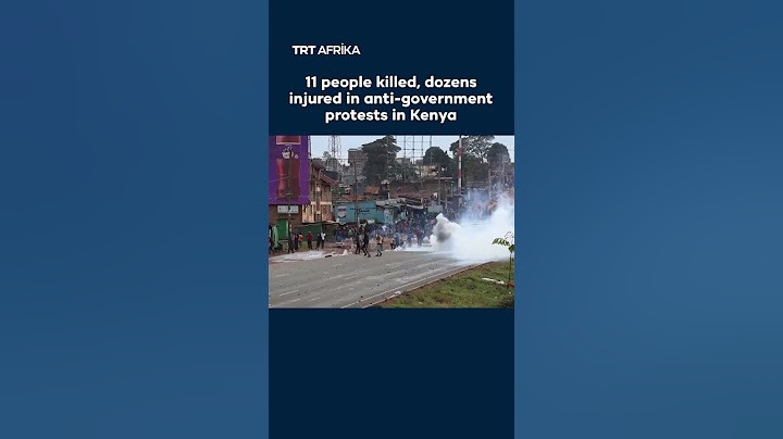 Kenya Anti-Government Protests Turn Deadly #trtafrika #kenya #kenyaprotests