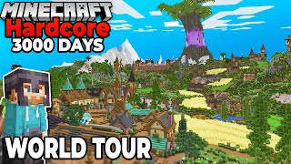 I Survived 3000 Days in Hardcore Minecraft Survival WORLD TOUR