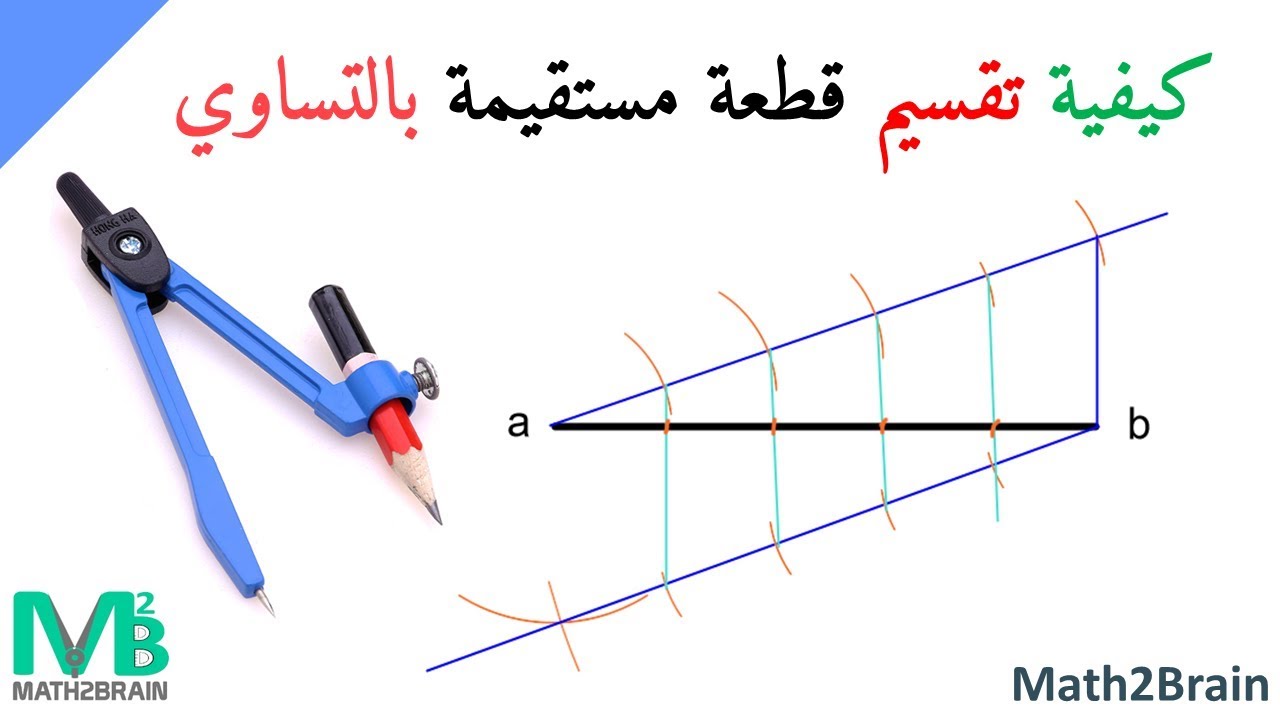 تقسيم قطعة مستقيمة بالتساوي