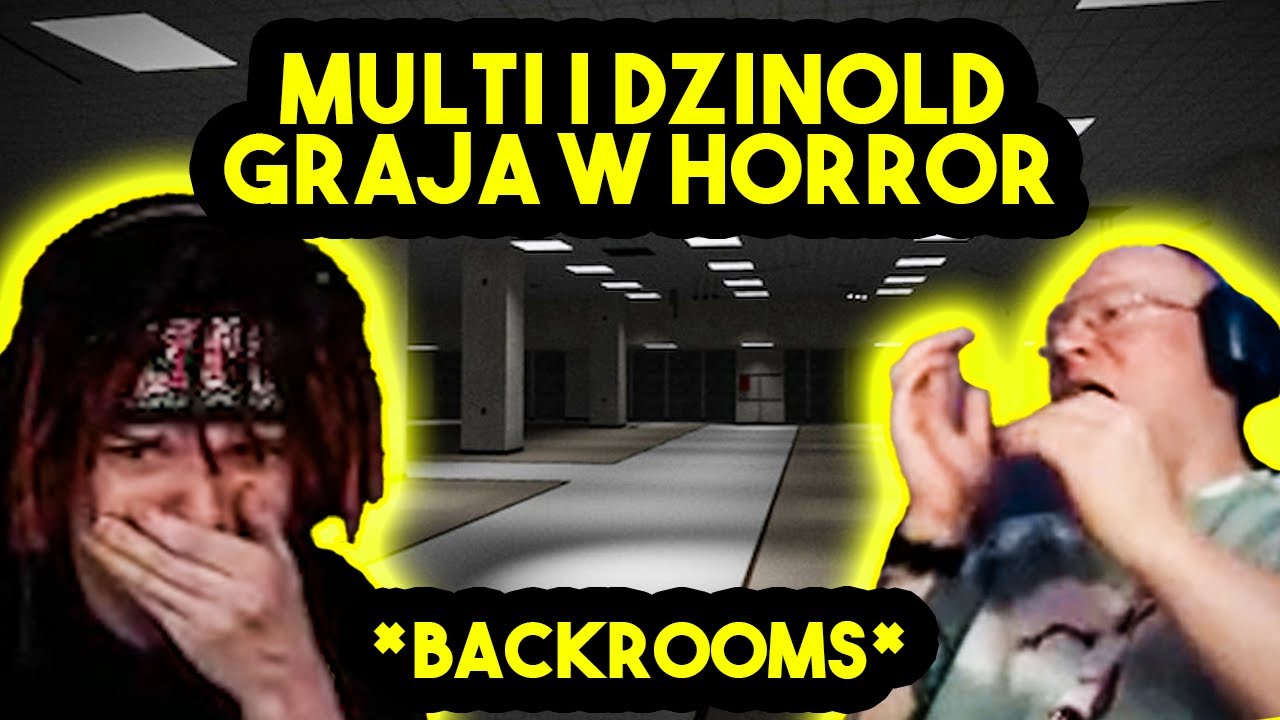MULTI i DZINOLD grają w HORROR 😱 *backrooms*