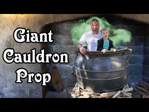 Creating Giant Witch's Cauldron Halloween Props With Foam