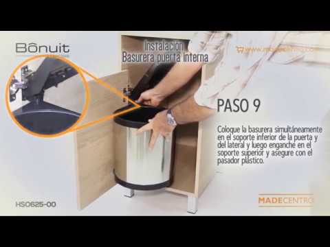 PC COCINAS - Estudio de cocinas - Cubo de basura extraíble libre  instalación EASY CARGO