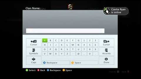MW3 - Clan Tag Glitch - How To Get Xbox Buttons In Clan Tag/Class Names