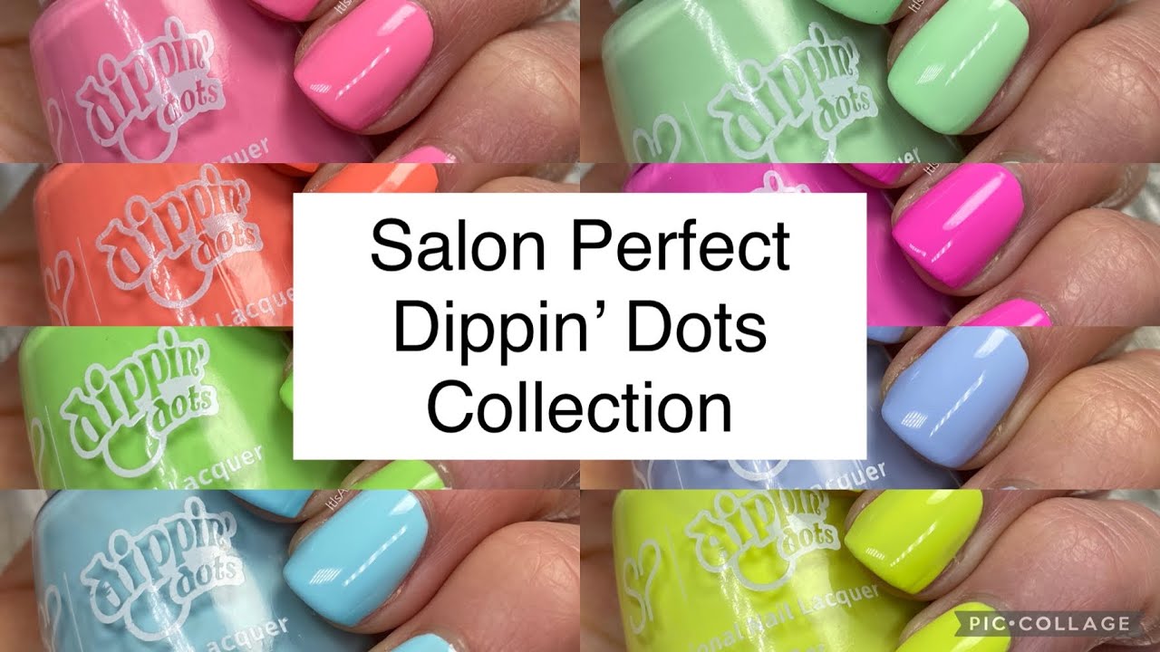 Salon Perfect Dippin' Dots Collection Nail Polish Swatches Amanda