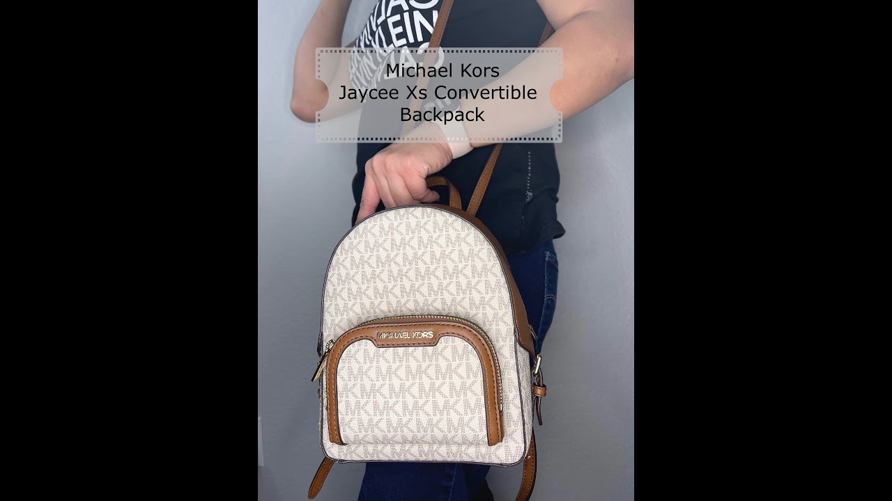 Michael Kors Jaycee XS Mini Convertible Backpack Brown MK