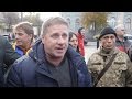 Відео. Скандальний виступ Валентина Лихоліта з позивним "Батя" на мітингу під Верховною Радою