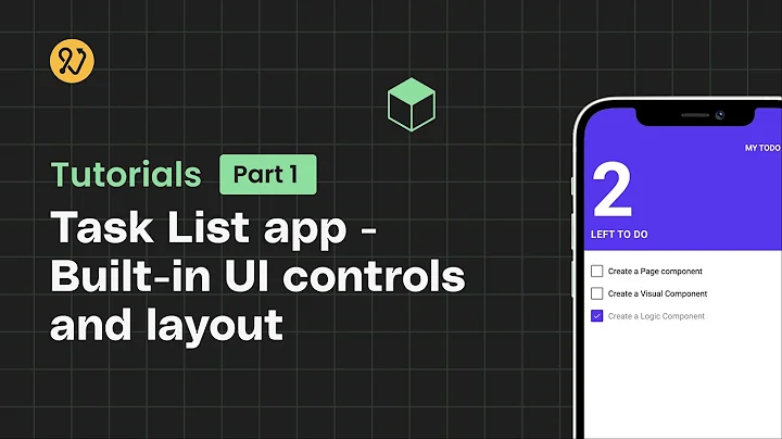 01 Task List App - Built-in UI controls and layout