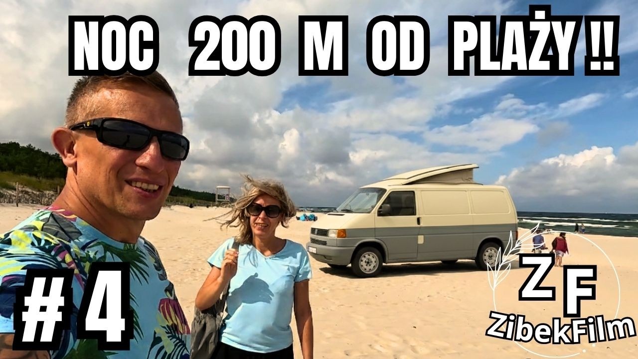 UCIECZKA O PÓŁNOCY!🌙 Dlaczego opuściliśmy Krynicę ? Nasz kamper nad Bałtykiem NOC 200m OD PLAŻY