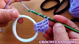بدون راس مال 💰 مشروع مربح مع فن الكروشيه جد سهل فقط بالاستفادة من توك الشعر Crochet Hair SCRUNCHIES