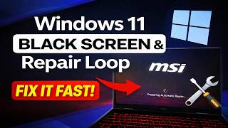 MSI Laptop Stuck on Automatic Repair Screen – Solved! Black Screen &amp; Automatic Repair Loop FIX