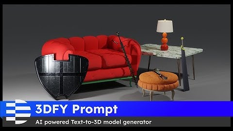 3DFY Prompt - generate 3D models with text