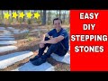 DIY Large Concrete Stepping stones for Pathways, Firepits & Seating Areas