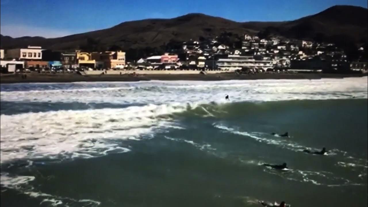 Surfing Cayucos Pier South Side Surfing Cayucos Pier South Side
