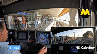 Sunday Morning Shift | Metro Rotterdam| Line D | From Waalhaven Depot | 4K Cabview