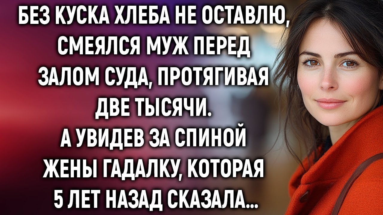 Без куска хлеба не оставлю, смеялся муж перед залом суда, протягивая две тысячи  А увидев…