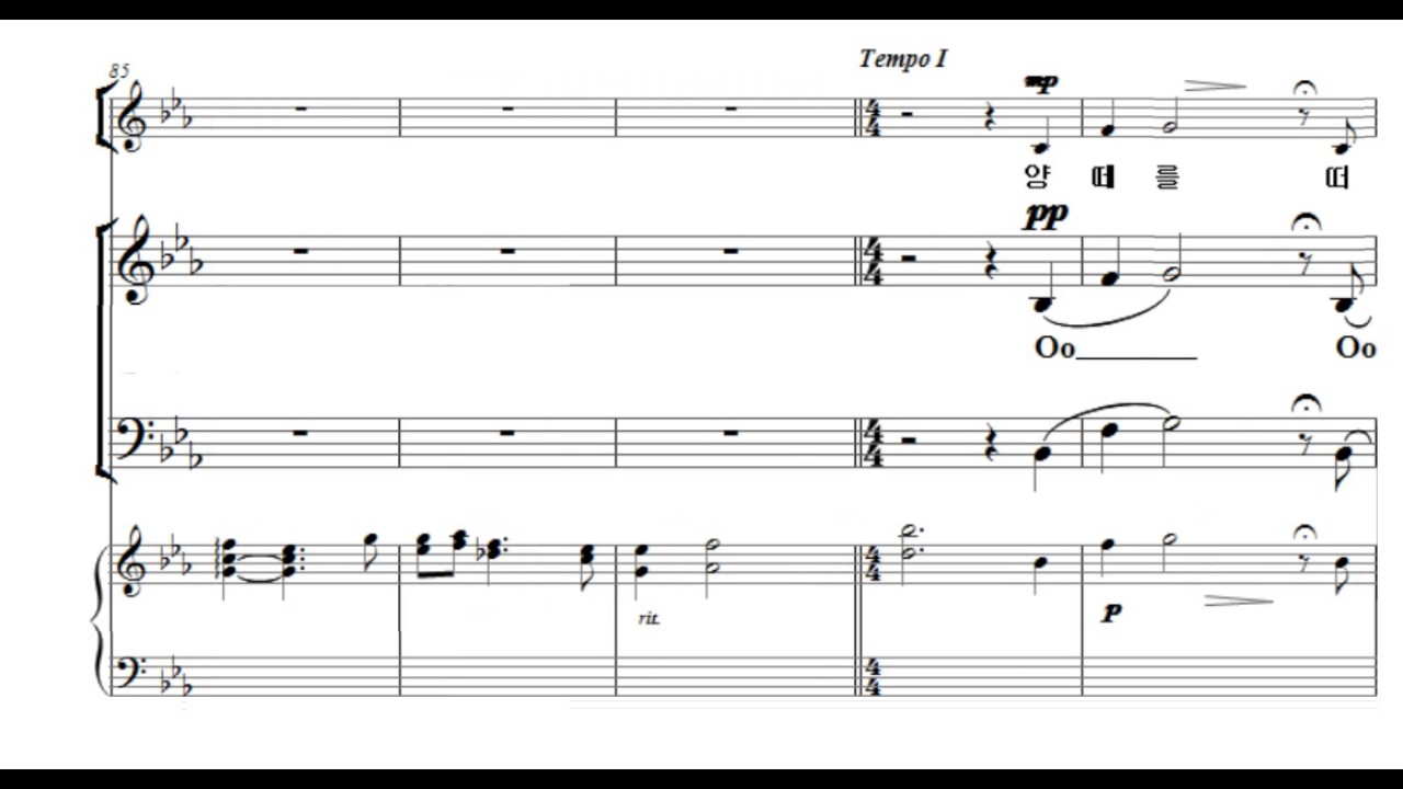 양떼를 떠나서 박지훈 합창