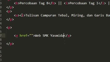 Pengenalan Dasar Dasar Tag HTML #Part 1