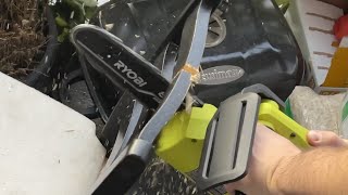 Ryobi Chainsaw vs Chair
