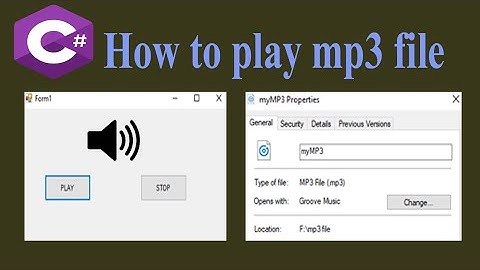 C# How to play MP3 file with source code