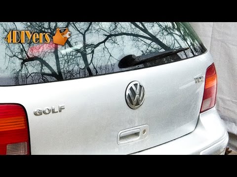 DIY: Volkswagen Golf MK4 Hatch Emblem Removal 