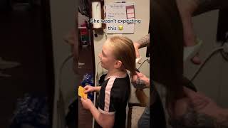 Shocked My Daughter Cutting her Hair😂