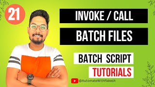 How to Call Batch File from a Batch File