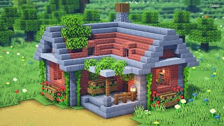 ⚒️ Minecraft | H๐w To Build a Beautiful Starter Brick House