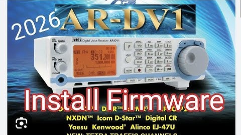 AOR DV1 - Firmware Update v 2504a - 2026