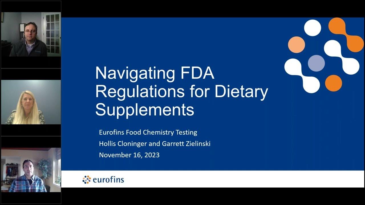 Navigating FDA Regulations for Dietary Supplements YouTube