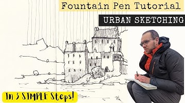 Hoe je begint met Urban Sketching met vulpennen - Stap voor stap voor beginners