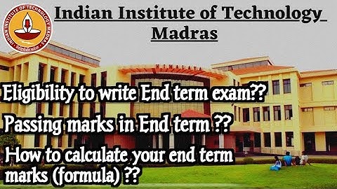 📌Eligibility criteria & Minimum passing marks in End term⚓ || IIT Madras BS || #iit #iitmadras