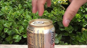 SLOW MOTION Soda Can Opened in HD