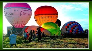 Hot air balloon race/Полёт на аэростате.Time lapse.ИРЛАНДИЯ