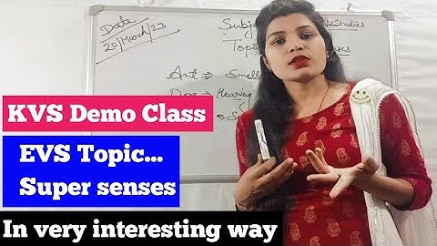 #kvs demo||EVS||Topic-Super senses||PRT interview