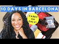 Whats in my bag what i packed for 10 days in barcelona september