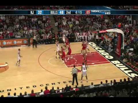 Derrick Rose, Gibson, Pargo Highlights vs Nets (3.27.10)