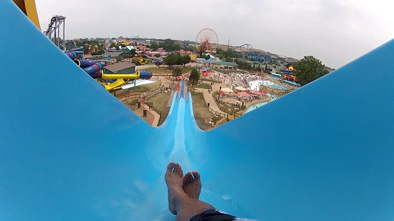 &quot;Wave Runner&quot; Body Slide POV Kentucky Kingdom and Hurricane Bay (Louisville, KY) - YouTube