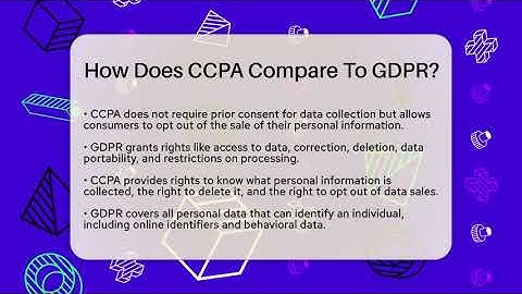 How Does CCPA Compare To GDPR? - Everyday-Networking