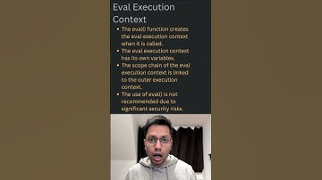 Eval Execution Context | Clip #4 | Understanding Execution Context | Core JavaScript