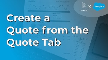 Create a Quote from the Quote Tab #cpq