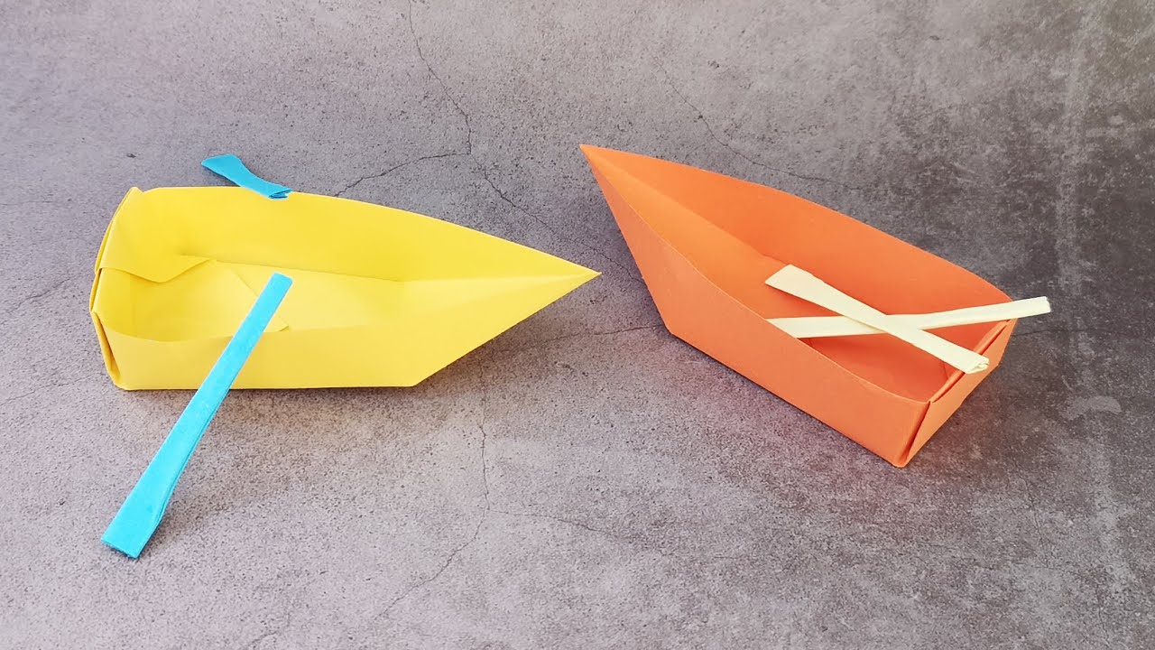 Origami Boat Easy Instruction For Kids Paper Boat Making Tutorial 折纸船 正方形 小船的折法 折り紙 ボートの作り方 折纸案帛origami 折り紙モンスター