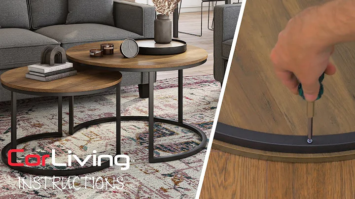 How to Assemble Nesting Coffee Table | CorLiving