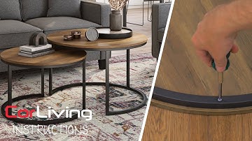 How to Assemble Nesting Coffee Table | CorLiving