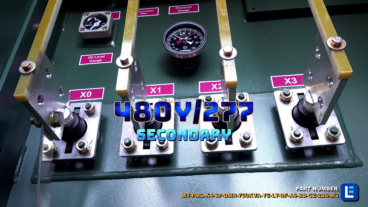 750 KVA Pad Mount Transformer - 12470V Delta Primary, 480Y/277 Wye-n