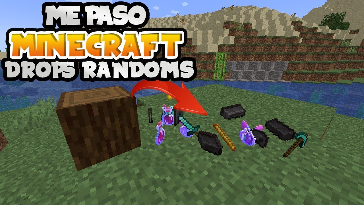 Me paso Minecraft pero los Drops son Aleatorios - YouTube