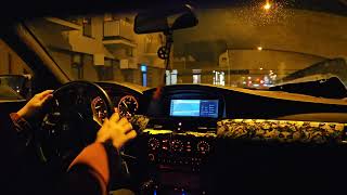 BMW E61 535D 370HP POV night drive