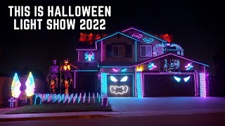 This is Halloween - Halloween Light Show House in Riverside, CA 2022