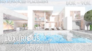 ROBLOX | Bloxburg: No Advanced Placement 90K Modern Aesthetic Family Roleplay House | Build & Tour