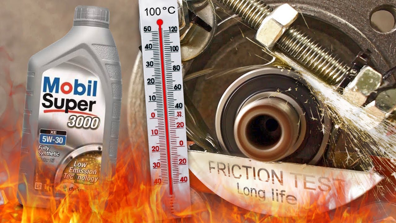 Mobil Super 3000 XE 5W30 How well the engine oil protect the engine? 100°C  - YouTube