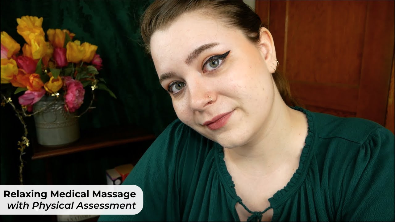 Relaxing Medical Massage Physical Assessment  Treatment  ASMR Soft Spoken Personal Attention RP
